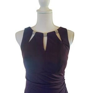 Betsy & Adam Purple Maxi Dress